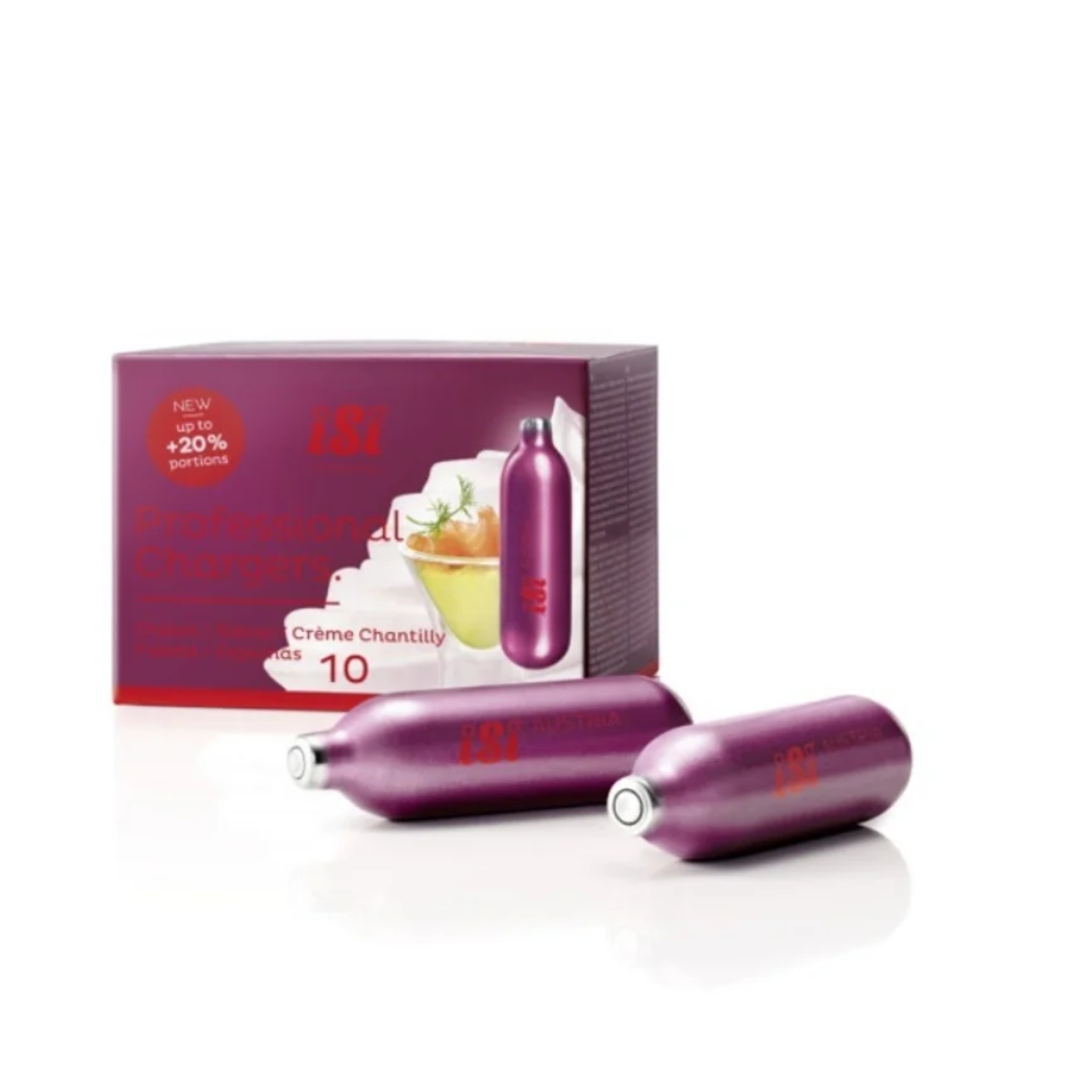 Ricarica sifone per panna - 10 pz