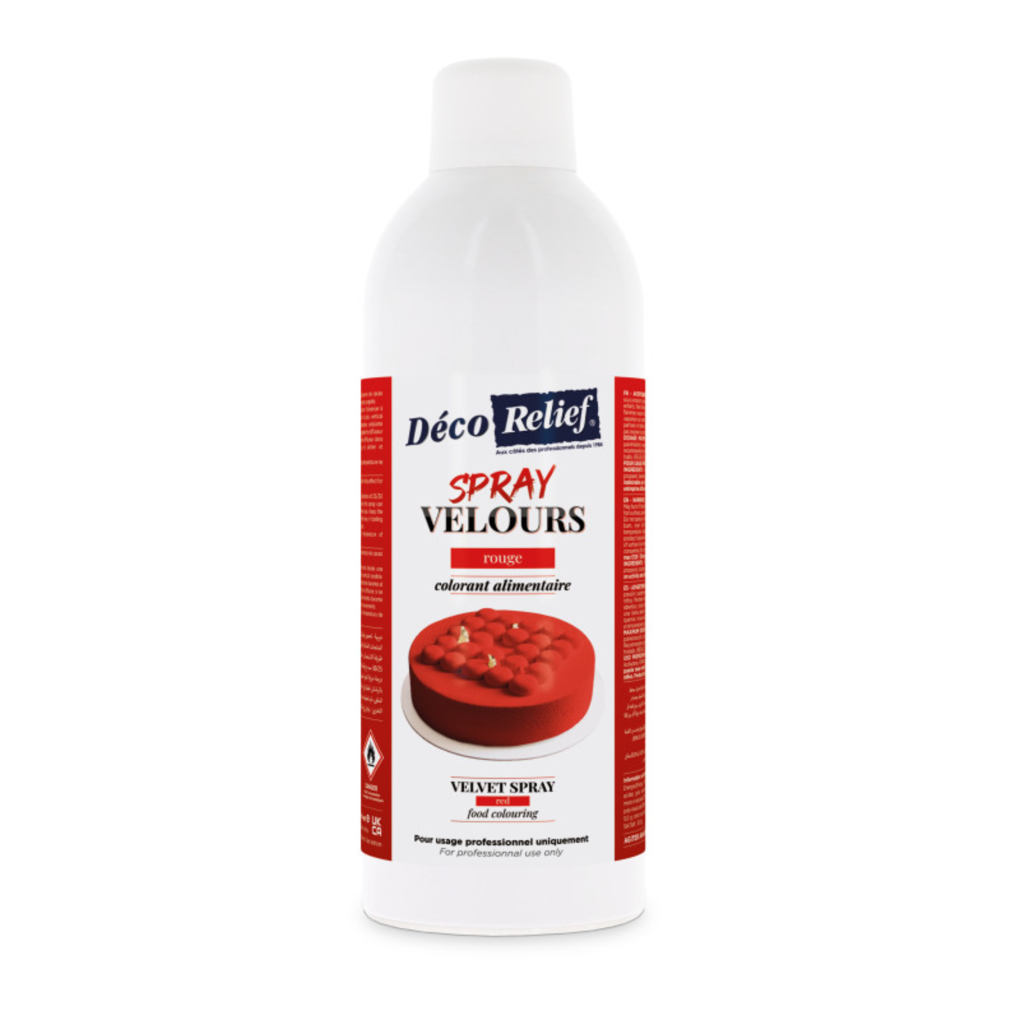 Spray effetto velluto rosso DecoRelief