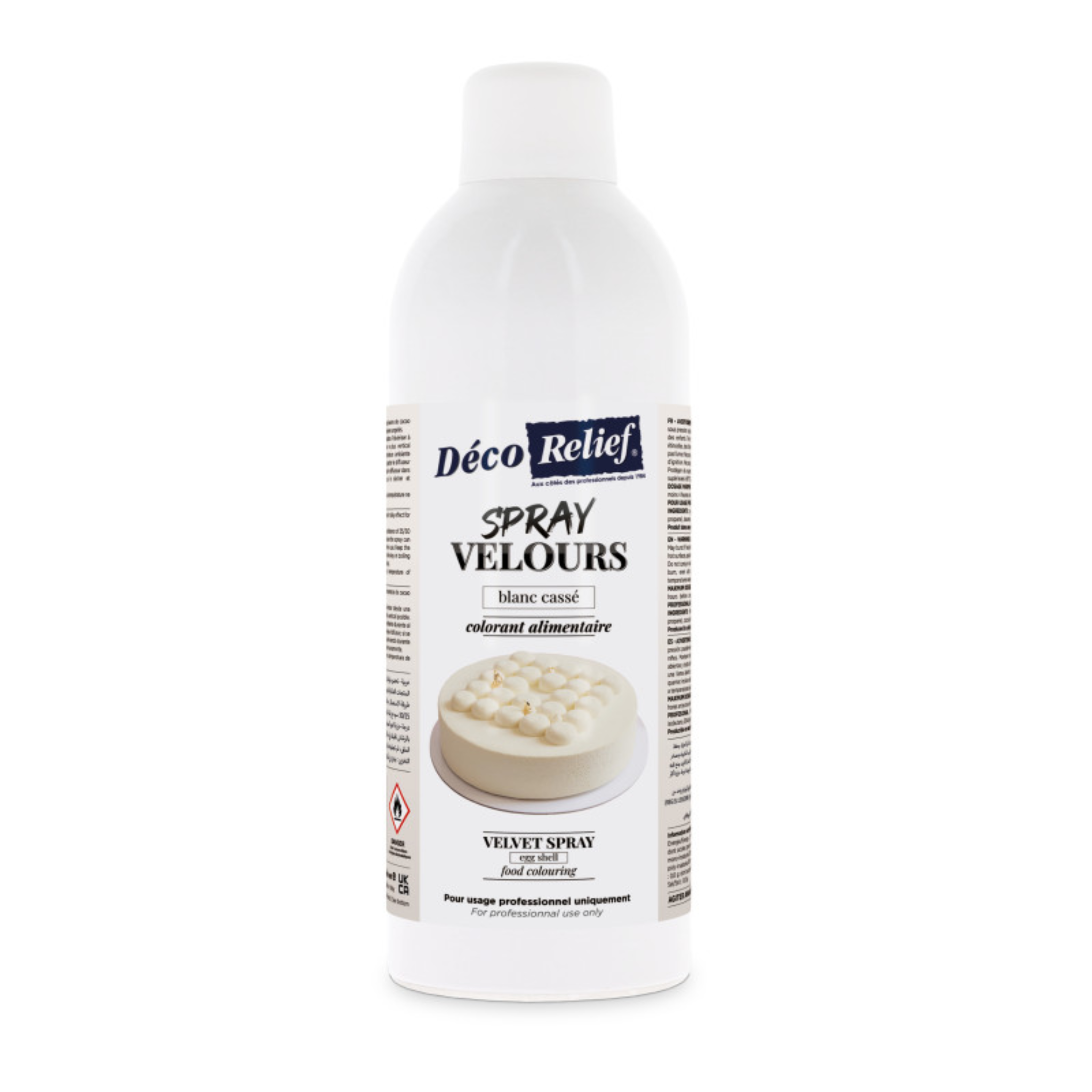 Spray effetto velluto bianco DecoRelief