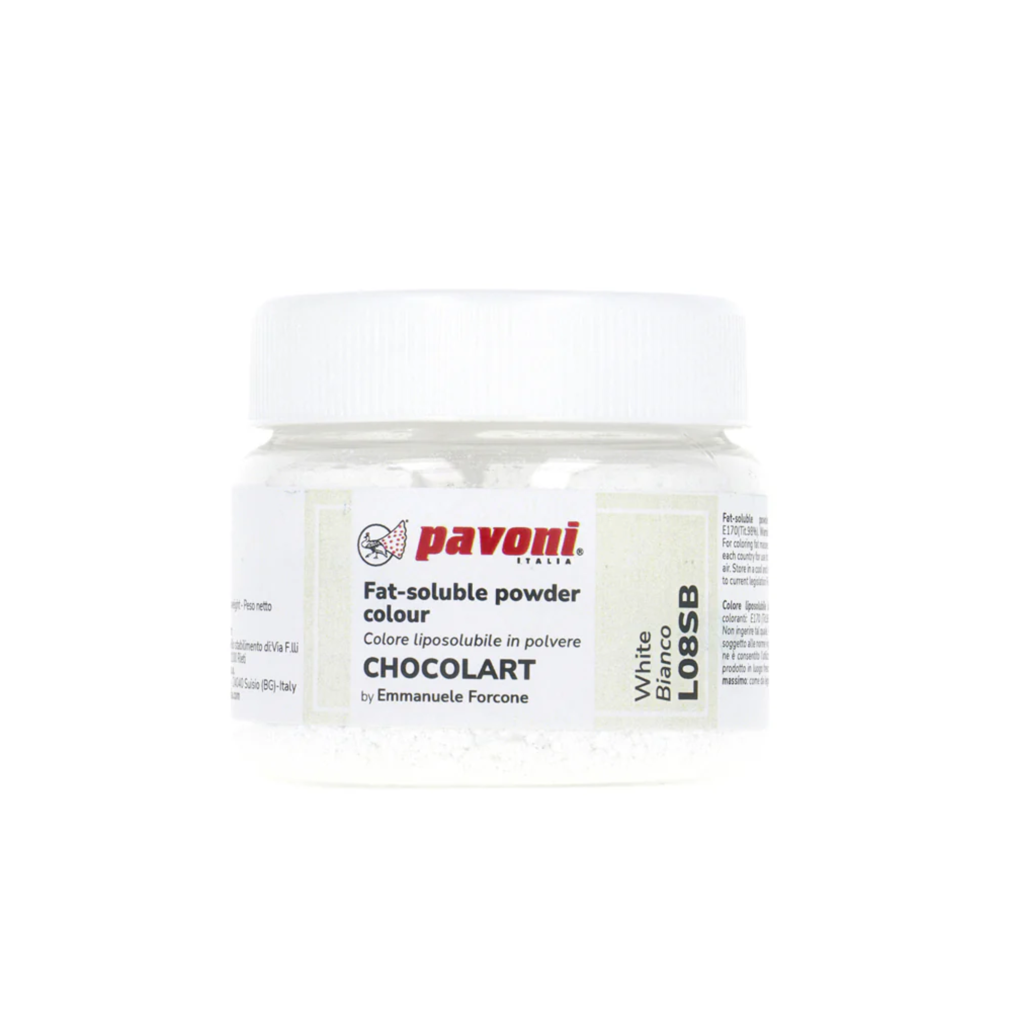 Colorante in polvere liposolubile bianco