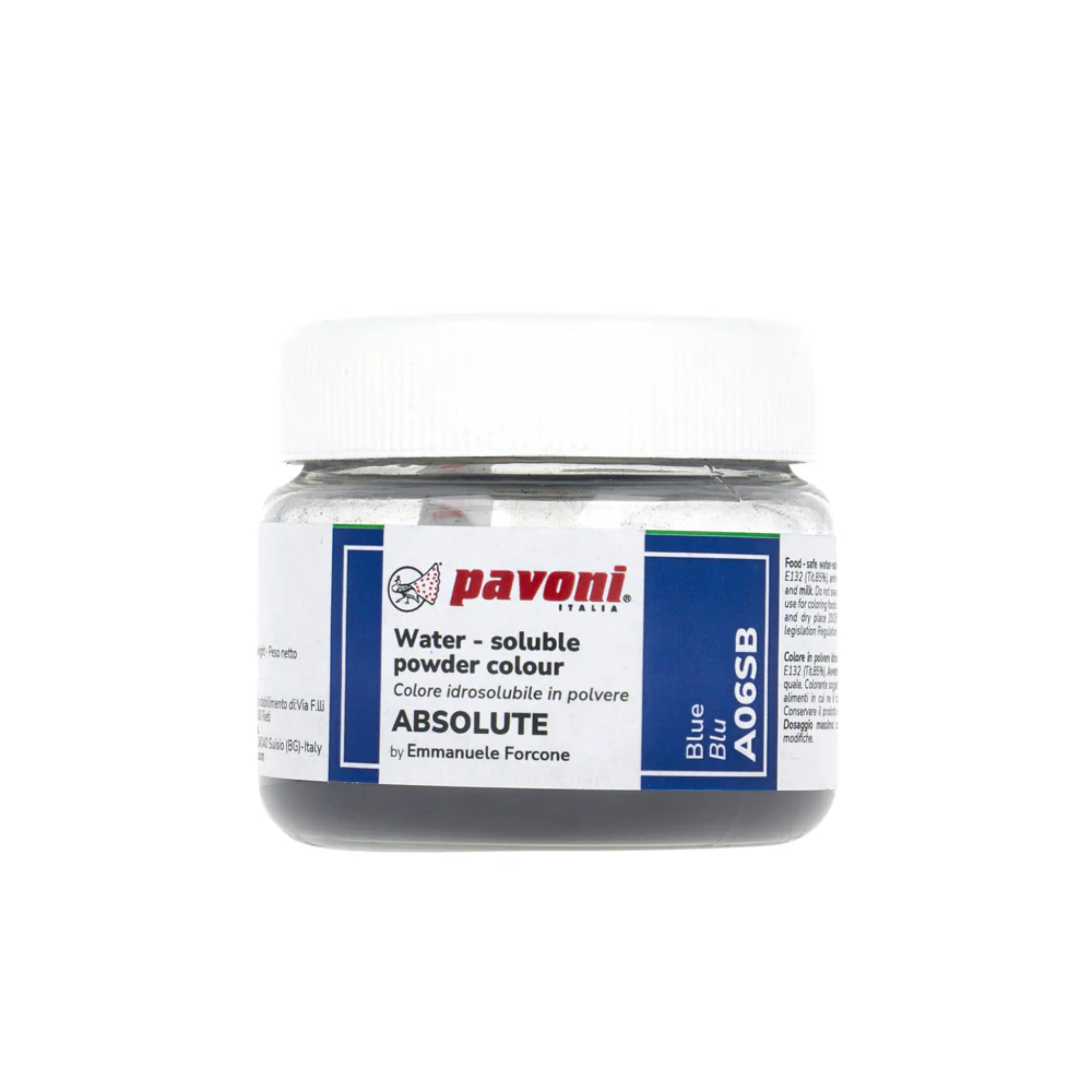 Colorante in polvere idrosolubile blu