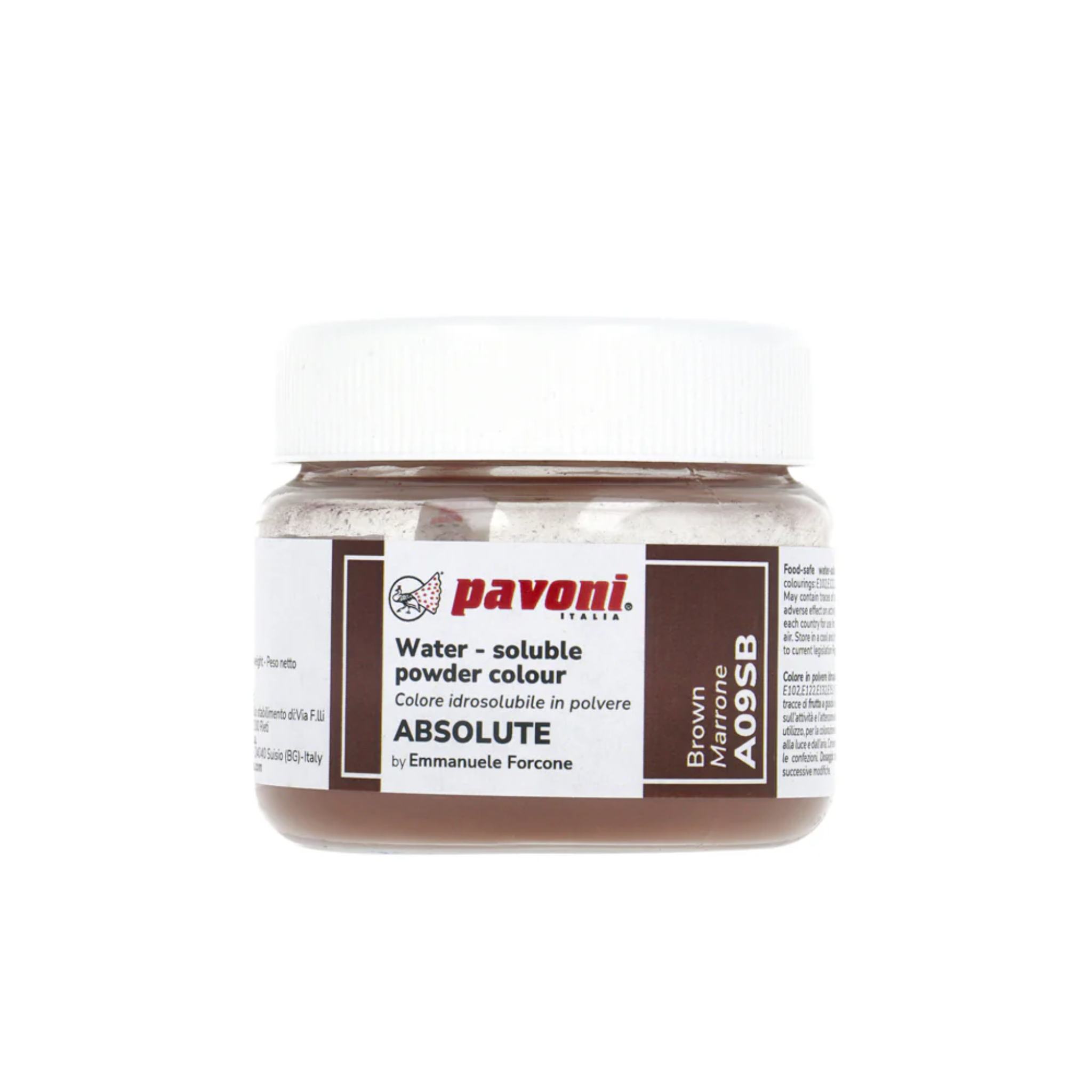 Colorante in polvere idrosolubile marrone