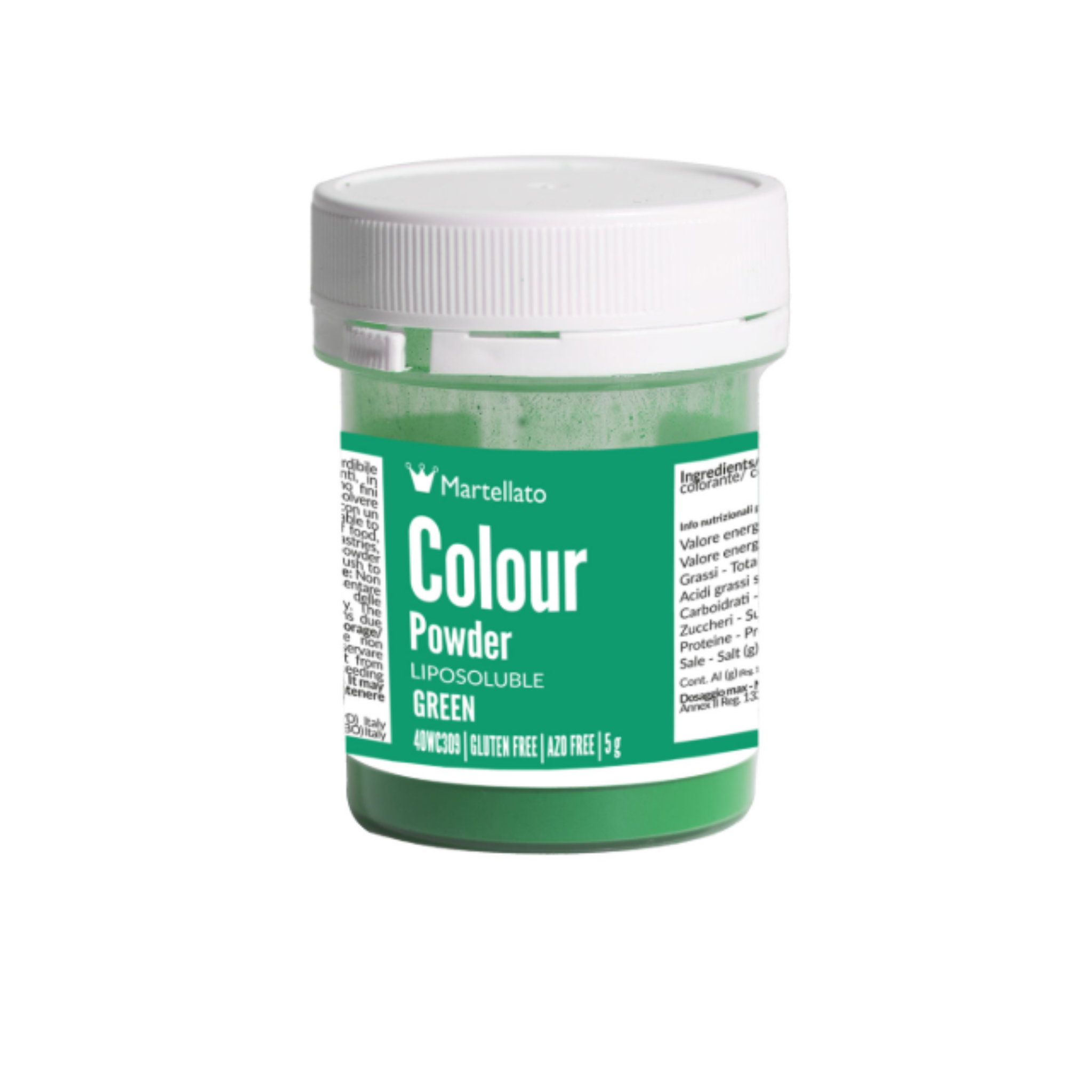 Colorante in polvere liposolubile verde 5g