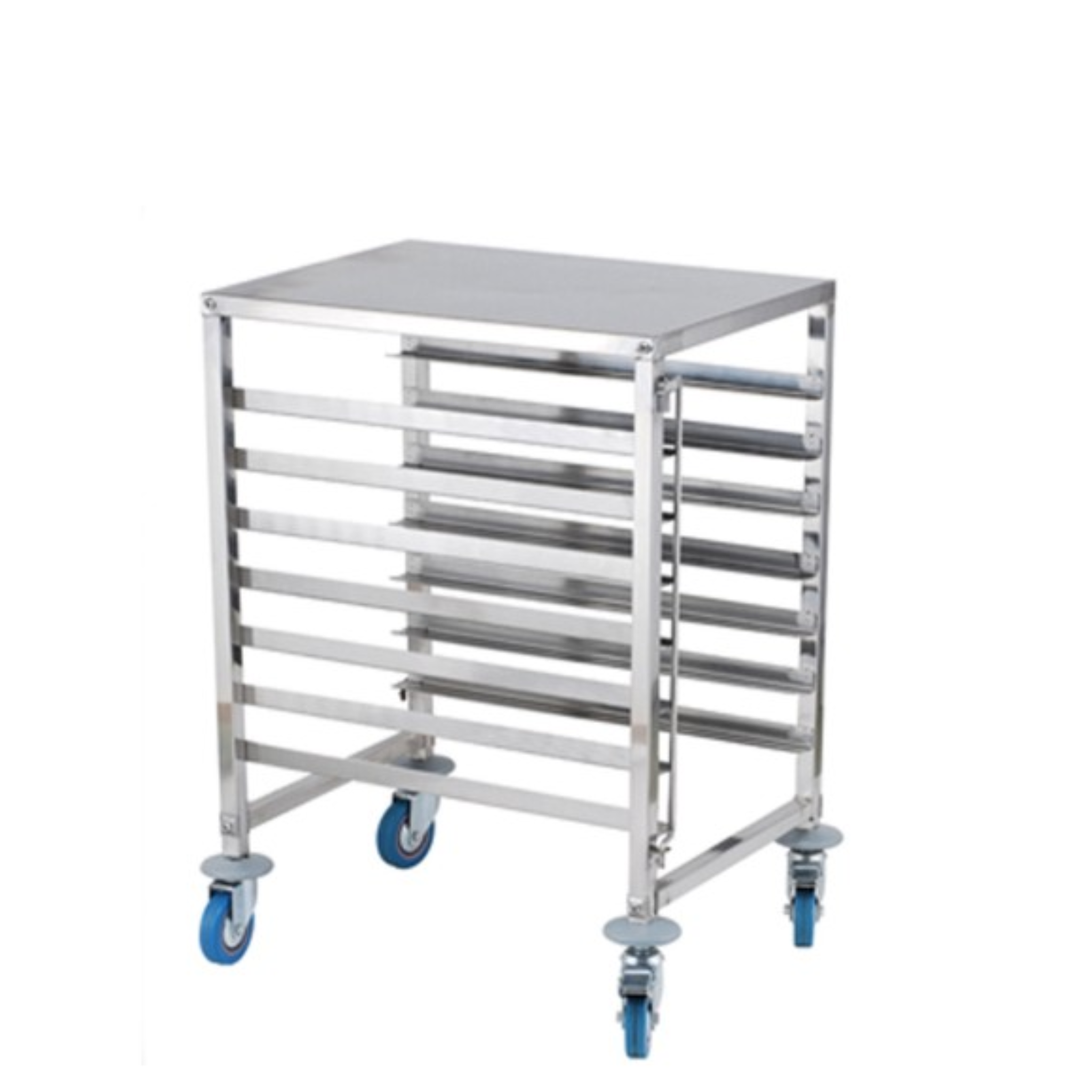Carrello in acciaio inox 7 posti per teglie 60x40