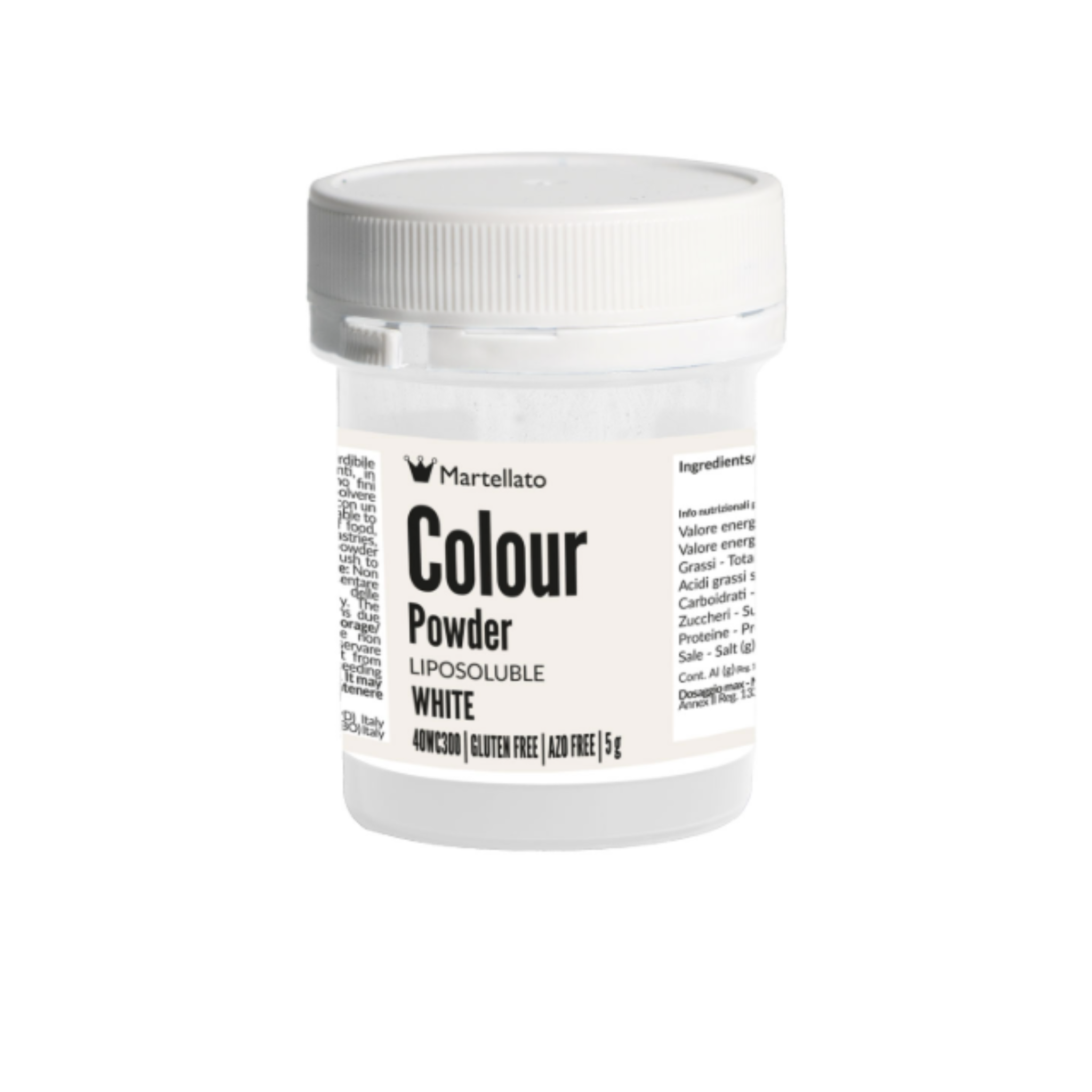 Colorante in polvere liposolubile bianco 5g