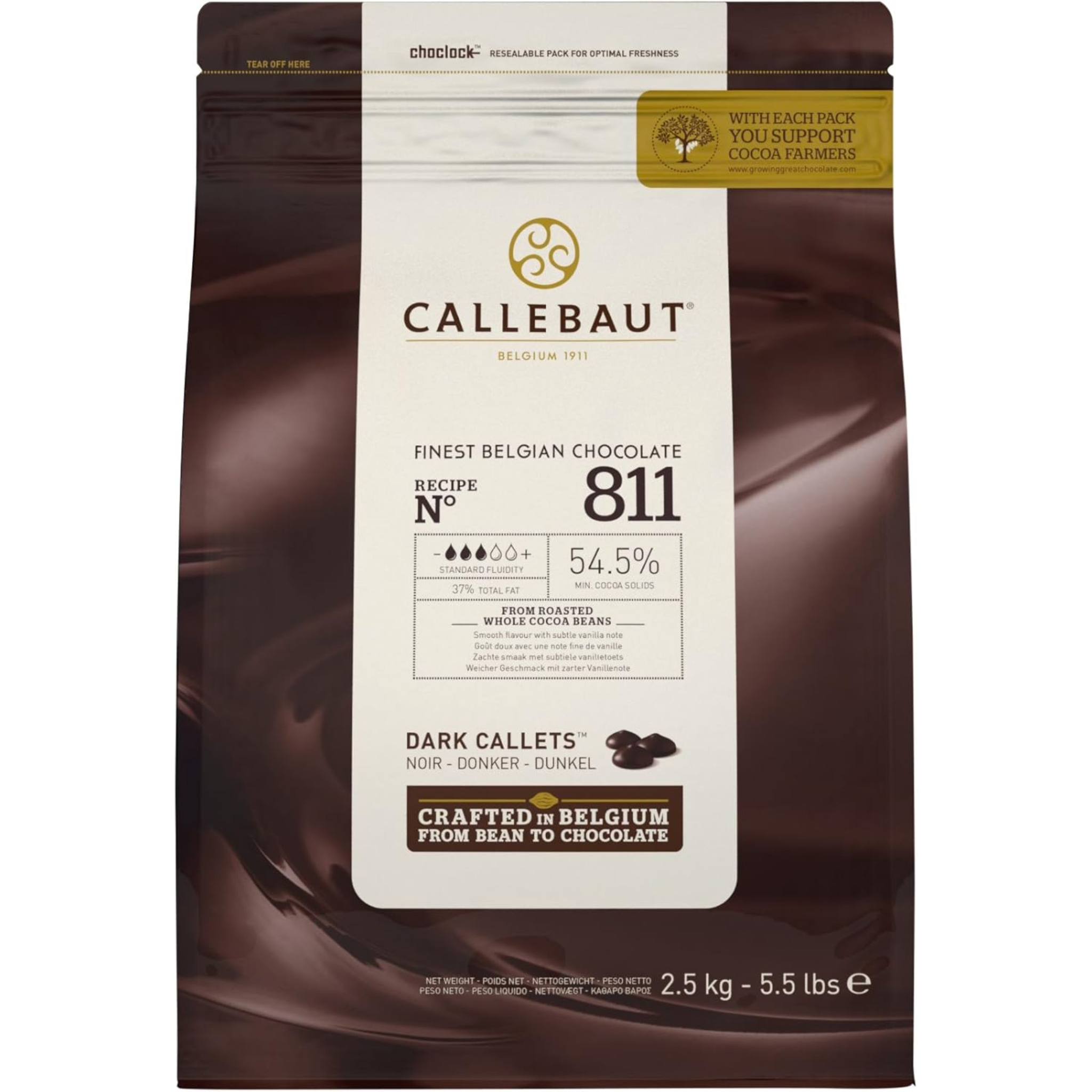 Cioccolato fondente 811 Callebaut 2,5kg