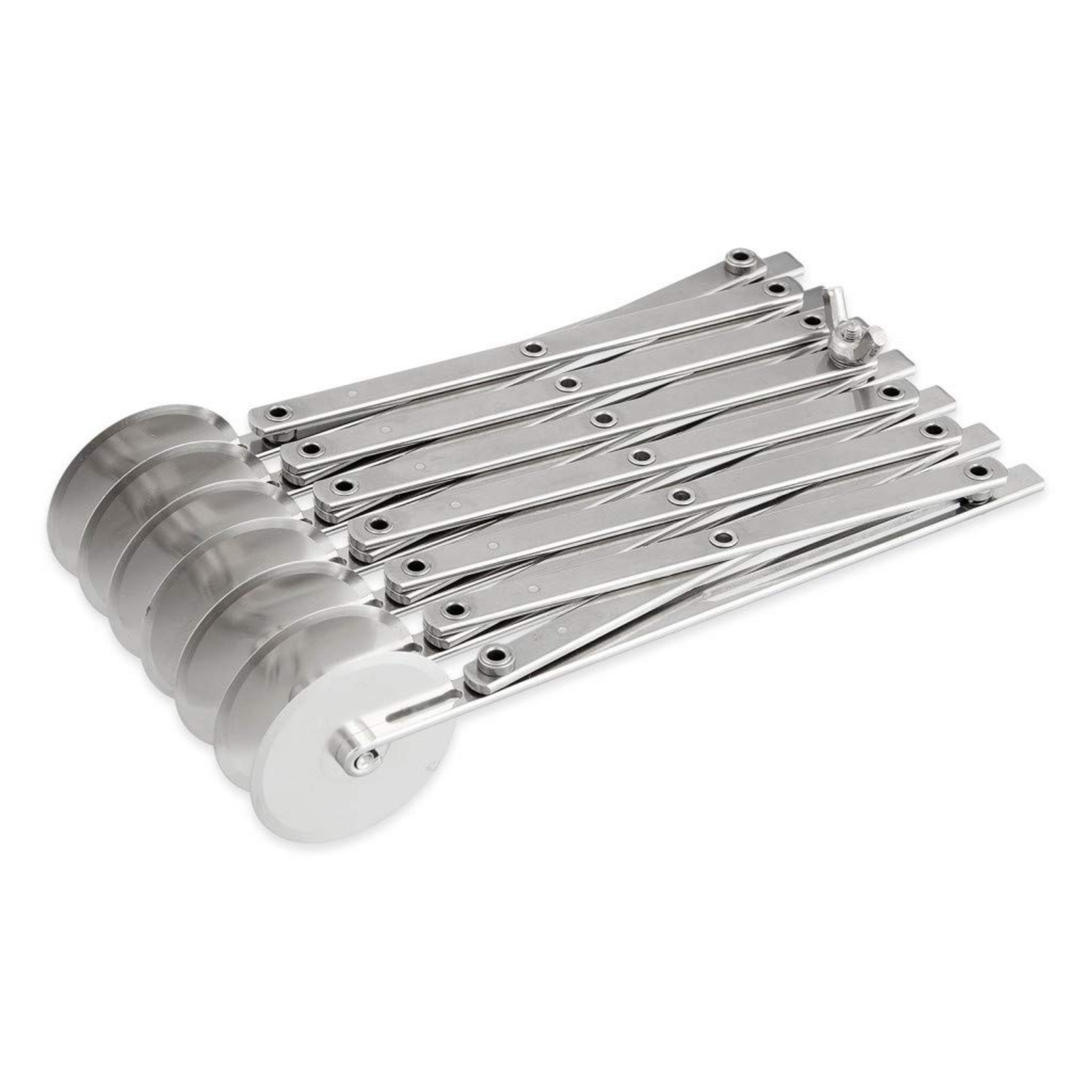 Tagliapasta estensibile, 7 rotelle lisce