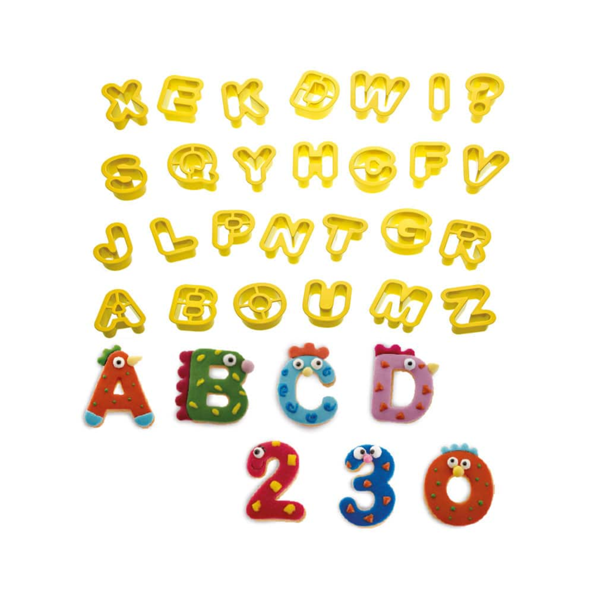Tagliapasta lettere e numeri piccoli
